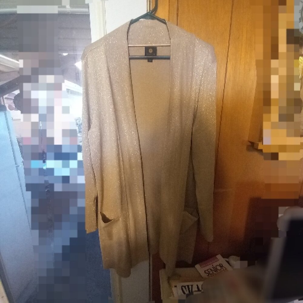 Charter Club light Gold Sparkly Sweater